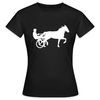 Courses hippiques courses hippiques - T-shirt Femme - noir - Devant - AI Model Female 172 dark (172cm)