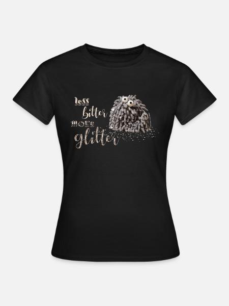 Glitzermop - Frauen T-Shirt - Schwarz