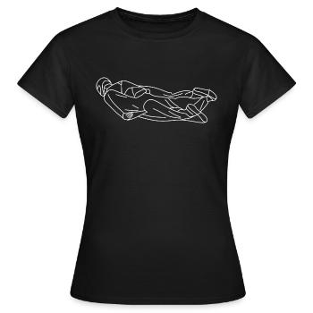 Wingsuit Flying Base Jumping - Frauen T-Shirt - Schwarz - Vorne - AI Model Female 172 dark (172cm)