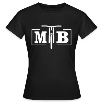 MTB - T-shirt Femme - noir - Devant - AI Model Female 172 dark (172cm)