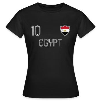 Ägypten Fußball Mannschaft - Frauen T-Shirt - Schwarz - Vorne - AI Model Female 172 dark (172cm)