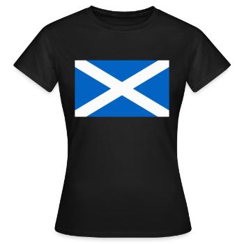 Flagge Schottlands - Frauen T-Shirt - Schwarz - Vorne - AI Model Female 172 dark (172cm)