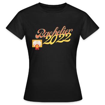 bachelier 2022 - T-shirt Femme - noir - Devant - AI Model Female 172 dark (172cm)
