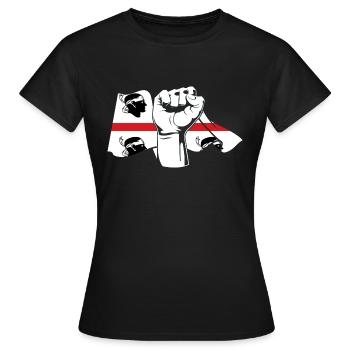 Sardinia Sardinian flag Sardegna Sardinia - Women's T-Shirt - black - Front - AI Model Female 172 dark (172cm)