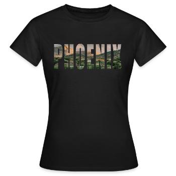 Phoenix - Women's T-Shirt - black - Front - AI Model Female 172 dark (172cm)