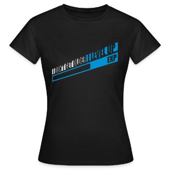 Vieillir - T-shirt Femme - noir - Devant - AI Model Female 172 dark (172cm)