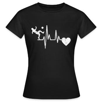 Soccer Player Soccer Coach Soccer Soccer - Women's T-Shirt - black - Front - AI Model Female 172 dark (172cm)