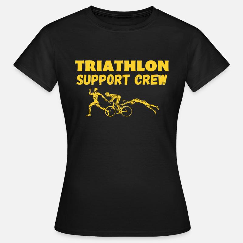 Triathlon Support Crew - Women's T-Shirt - black