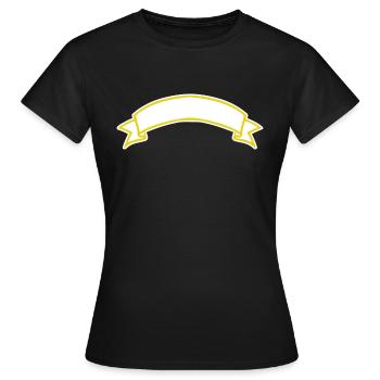 Bannière - T-shirt Femme - noir - Devant - AI Model Female 172 dark (172cm)