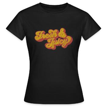 Fresh & juicy - Frauen T-Shirt - Schwarz - Vorne - AI Model Female 172 dark (172cm)