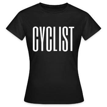CYCLIST - Frauen T-Shirt - Schwarz - Vorne - AI Model Female 172 dark (172cm)
