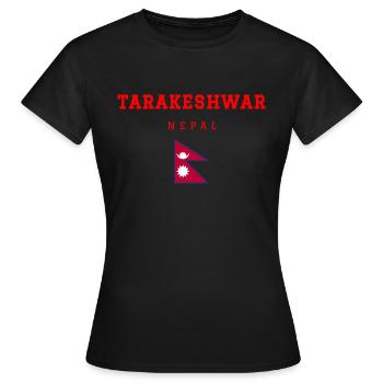 Tarakeshwar Nepal - Frauen T-Shirt - Schwarz - Vorne - AI Model Female 172 dark (172cm)