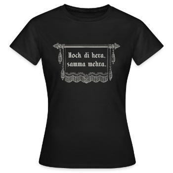 Hock di - Frauen T-Shirt - Schwarz - Vorne - AI Model Female 172 dark (172cm)