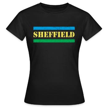 Sheffield - T-shirt Femme - noir - Devant - AI Model Female 172 dark (172cm)