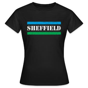Sheffield - T-shirt Femme - noir - Devant - AI Model Female 172 dark (172cm)