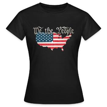 We the People the Constitution of the USA Needs - Women's T-Shirt - black - Front - AI Model Female 172 dark (172cm)