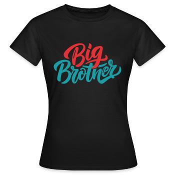 FRÈRE AÎNÉ - T-shirt Femme - noir - Devant - AI Model Female 172 dark (172cm)
