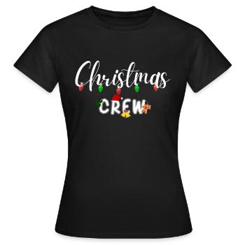 Christmas Crew - Women's T-Shirt - black - Front - AI Model Female 172 dark (172cm)