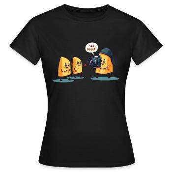 Dire les gens - T-shirt Femme - noir - Devant - AI Model Female 172 dark (172cm)