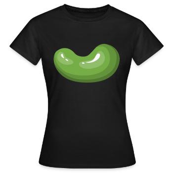 kidney beans beans veggie vegetables vegetables18 - Women's T-Shirt - black - Front - AI Model Female 172 dark (172cm)