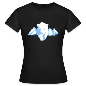 Eisbär Baby Arktik Eisbaer - Frauen T-Shirt - Schwarz - Vorne - AI Model Female 172 dark (172cm)