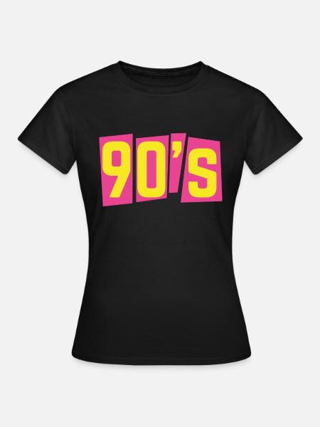 90s nineties 90s old school - Women's T-Shirt - black