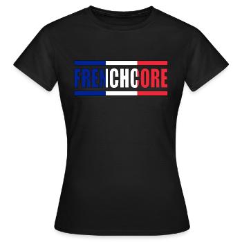 Noyau français - T-shirt Femme - noir - Devant - AI Model Female 172 dark (172cm)