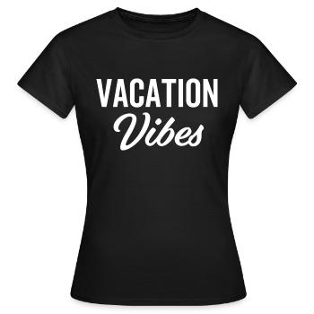 Vibes de vacances - T-shirt Femme - noir - Devant - AI Model Female 172 dark (172cm)