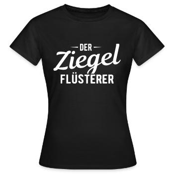 Maurer Ziegelflüsterer - Frauen T-Shirt - Schwarz - Vorne - AI Model Female 172 dark (172cm)