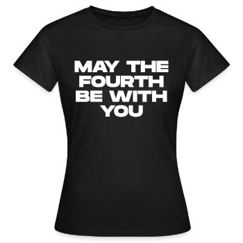 Que le quatrième - T-shirt Femme - noir - Devant - AI Model Female 172 dark (172cm)