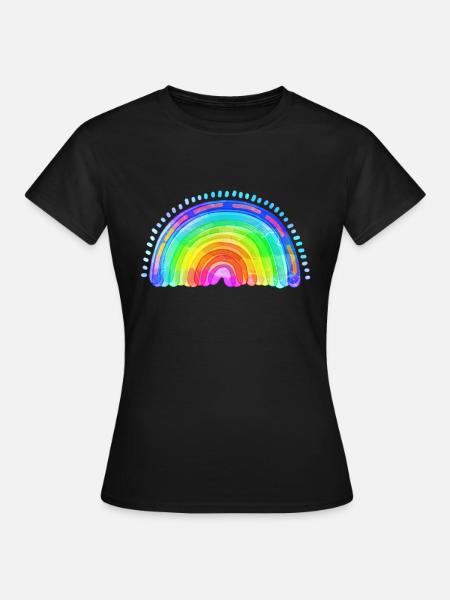 BrillanteSpektrum Regenbogen - Frauen T-Shirt - Schwarz