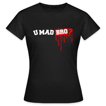BRO? - Frauen T-Shirt - Schwarz - Vorne - AI Model Female 172 dark (172cm)