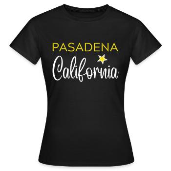 PASADENA California - T-shirt Femme - noir - Devant - AI Model Female 172 dark (172cm)