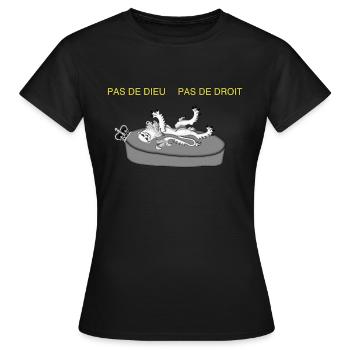 British Anti-Monarchy design - Women's T-Shirt - black - Front - AI Model Female 172 dark (172cm)