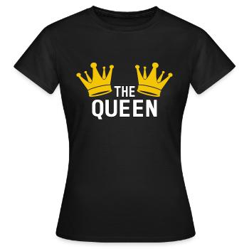Reine - T-shirt Femme - noir - Devant - AI Model Female 172 dark (172cm)
