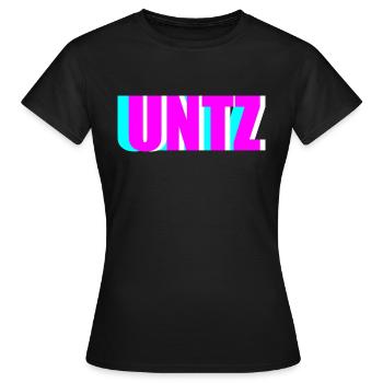 Untz rave - T-shirt Femme - noir - Devant - AI Model Female 172 dark (172cm)