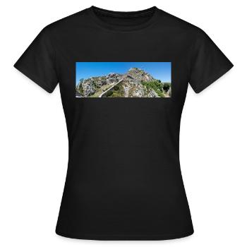 Festung Knin (Kninska tvrđava) Kroatien - Frauen T-Shirt - Schwarz - Vorne - AI Model Female 172 dark (172cm)