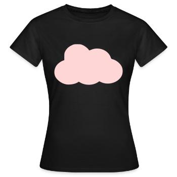 Simple Cloud - Women's T-Shirt - black - Front - AI Model Female 172 dark (172cm)