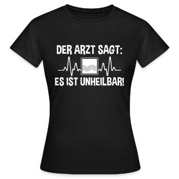 Philatelie Briefmarkensammlung Briefmarkensammler - Frauen T-Shirt - Schwarz - Vorne - AI Model Female 172 dark (172cm)