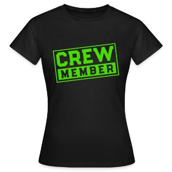 Membre d’équipage - T-shirt Femme - noir - Devant - AI Model Female 172 dark (172cm)