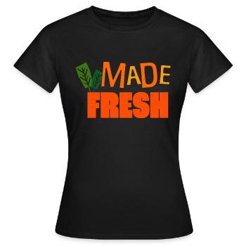 Made Fresh - Women's T-Shirt - black - Front - AI Model Female 172 dark (172cm)