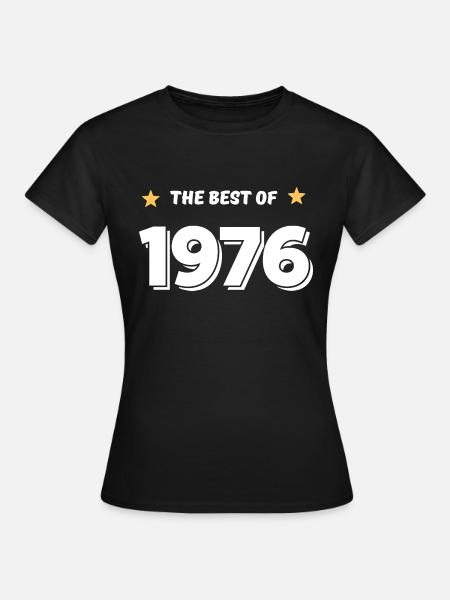 Das Beste von 1976 - Frauen T-Shirt - Schwarz