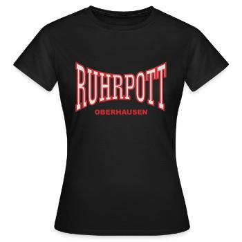 Ruhr Oberhausen - T-shirt Femme - noir - Devant - AI Model Female 172 dark (172cm)