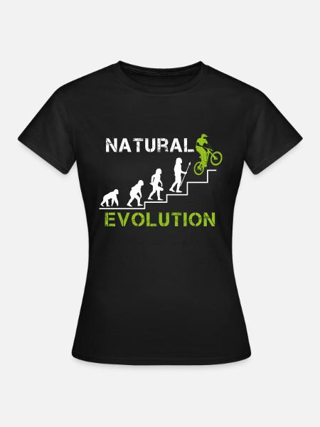 DownHill Evolution - Frauen T-Shirt - Schwarz