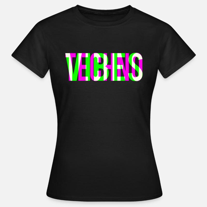 TECHNO VIBES - Women's T-Shirt - black