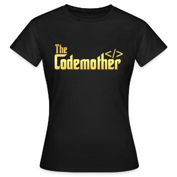 The Codemother - Women's T-Shirt - black - Front - AI Model Female 172 dark (172cm)