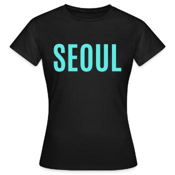 Seoul - Hauptstadt Korea - Asien - Frauen T-Shirt - Schwarz - Vorne - AI Model Female 172 dark (172cm)