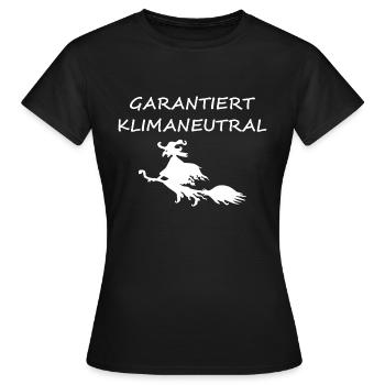 Umweltfreundliche Hexe - Frauen T-Shirt - Schwarz - Vorne - AI Model Female 172 dark (172cm)
