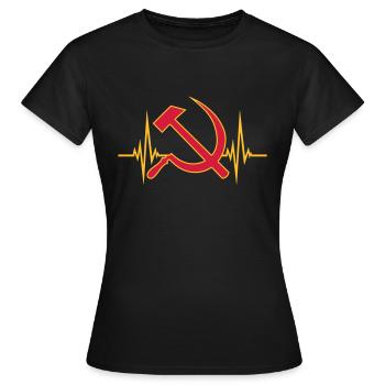 Communisme pulsé - T-shirt Femme - noir - Devant - AI Model Female 172 dark (172cm)