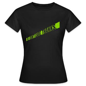 Salut je m’en fiche - T-shirt Femme - noir - Devant - AI Model Female 172 dark (172cm)